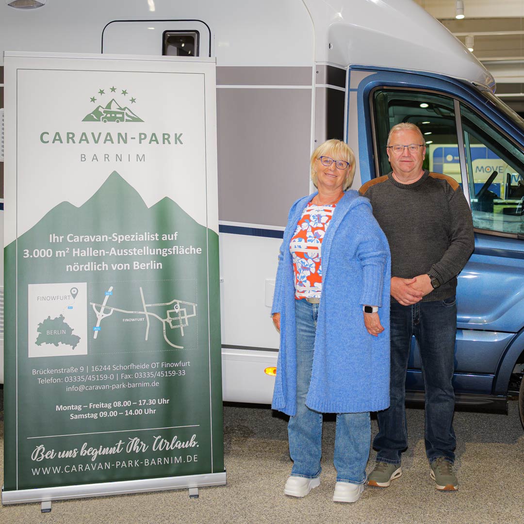 Bild mit Gewinner*in des Caravan-Park Barnim Frühlingsfest Gewinnspiels
